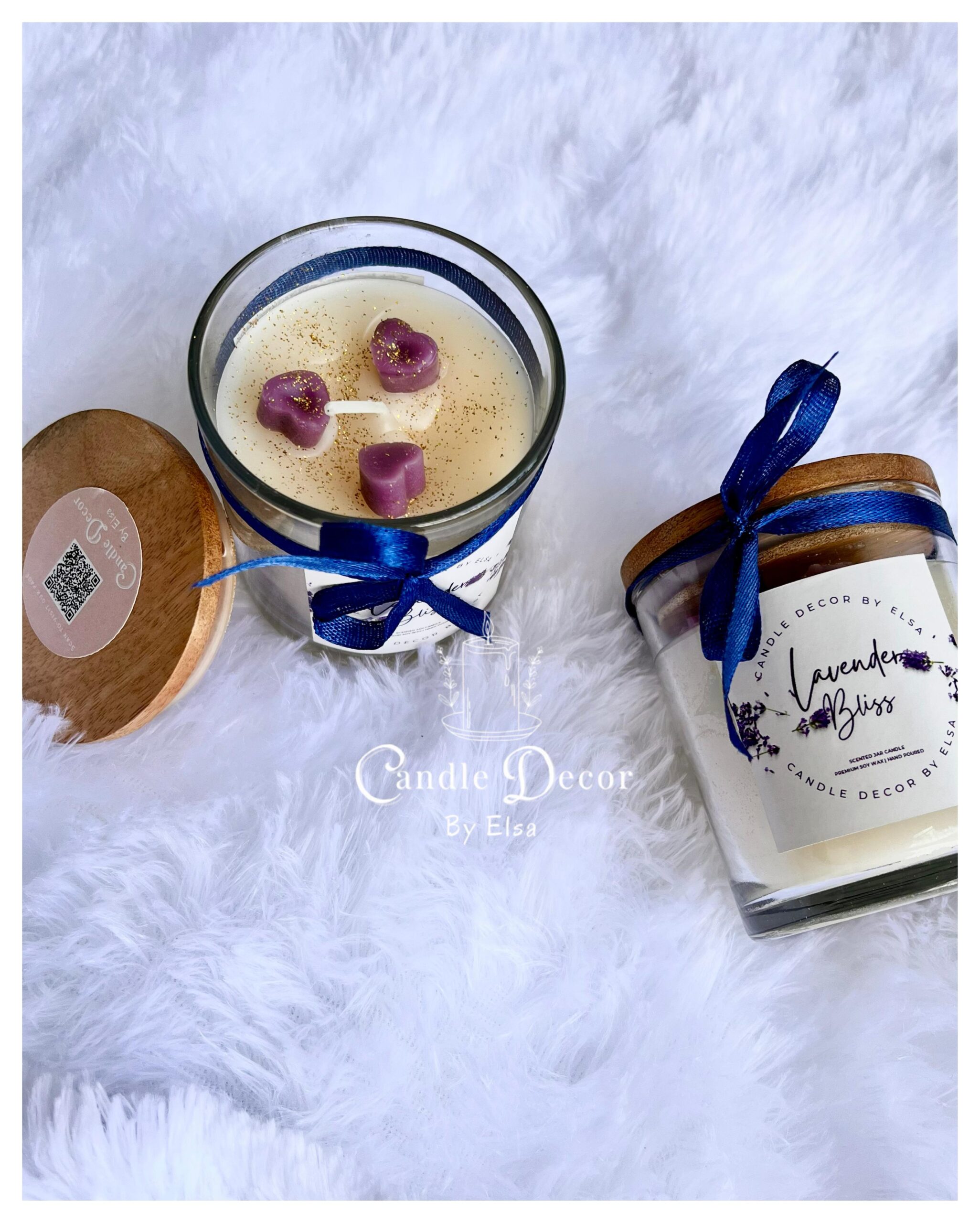 Lavender Crown Candle